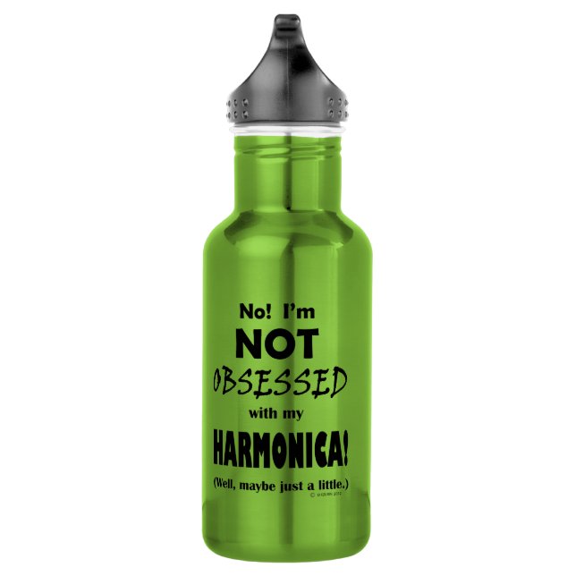Obsessed Harmonica Stainless Steel Water Bottle (Right)