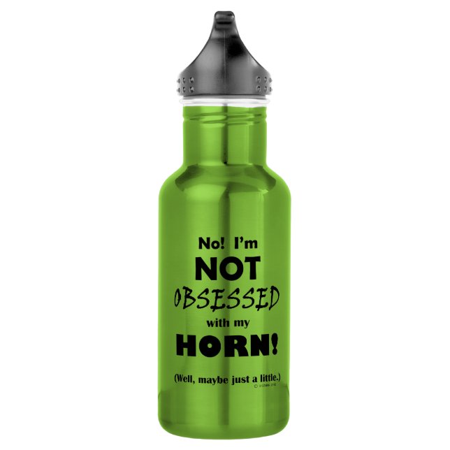 Obsessed Horn Stainless Steel Water Bottle (Right)