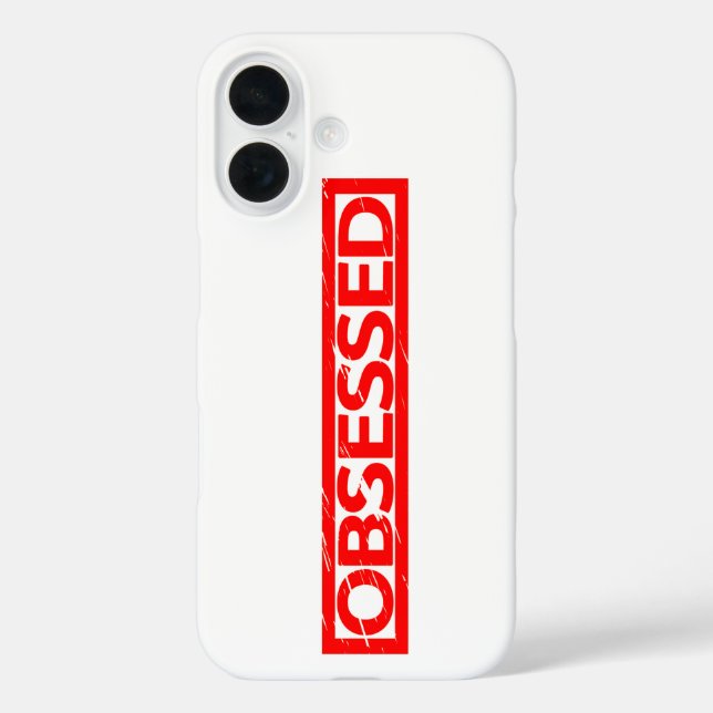 Obsessed Stamp Case-Mate iPhone Case (Back)