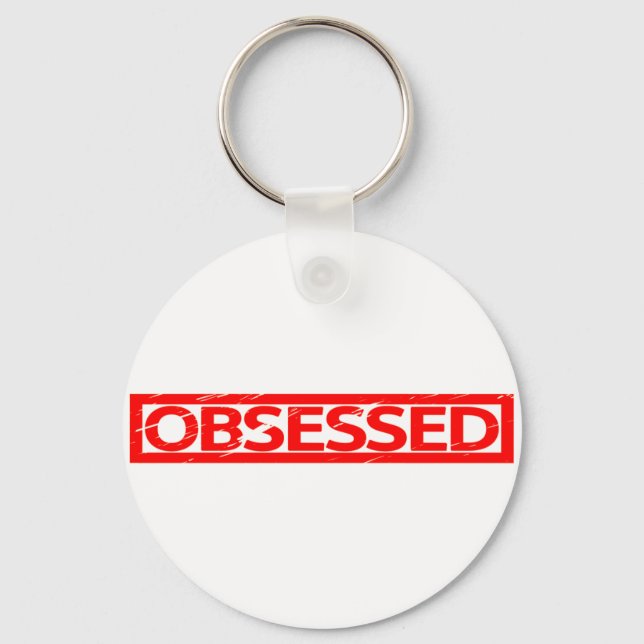 Obsessed Stamp Keychain (Front)