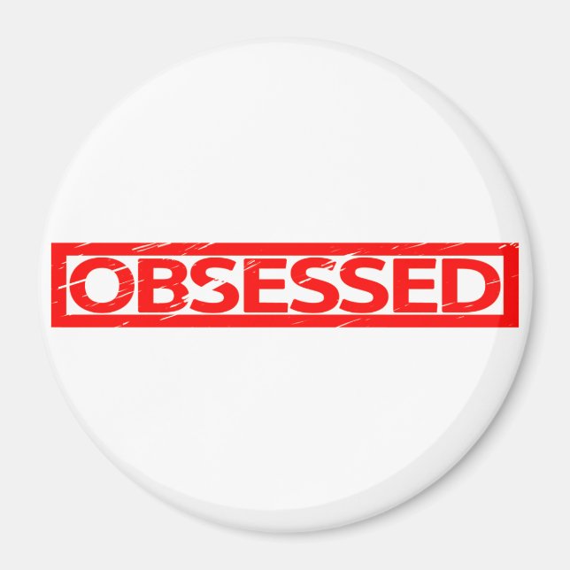 Obsessed Stamp Magnet (Front)