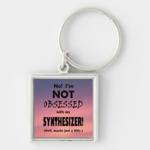 Obsessed Synthesizer Keychain