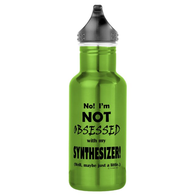 Obsessed Synthesizer Stainless Steel Water Bottle (Right)