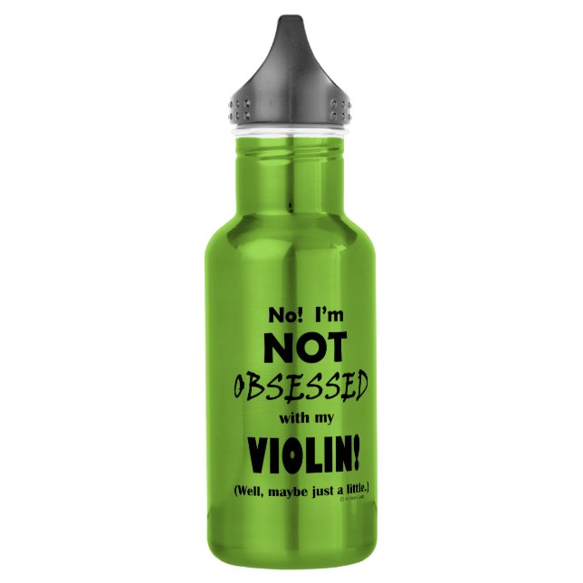 Obsessed Violin Stainless Steel Water Bottle (Left)