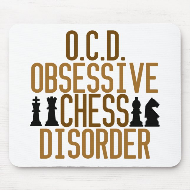Obsessed with Chess Mouse Pad (Front)