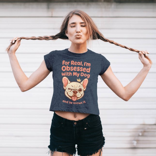 Obsessed with My French Bulldog Tri-Blend Shirt (Creator Uploaded)