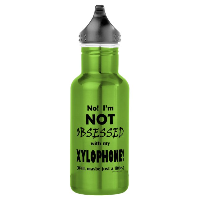 Obsessed Xylophone Stainless Steel Water Bottle (Right)