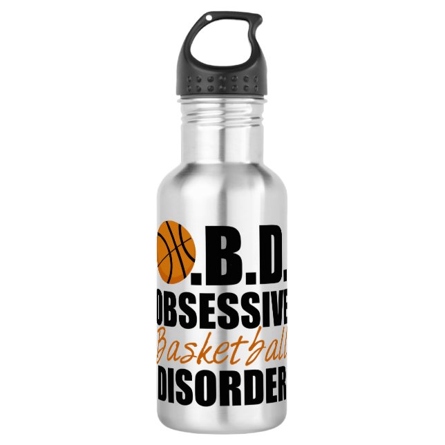 Obsessive Basketball Disorder Water Bottle (Front)