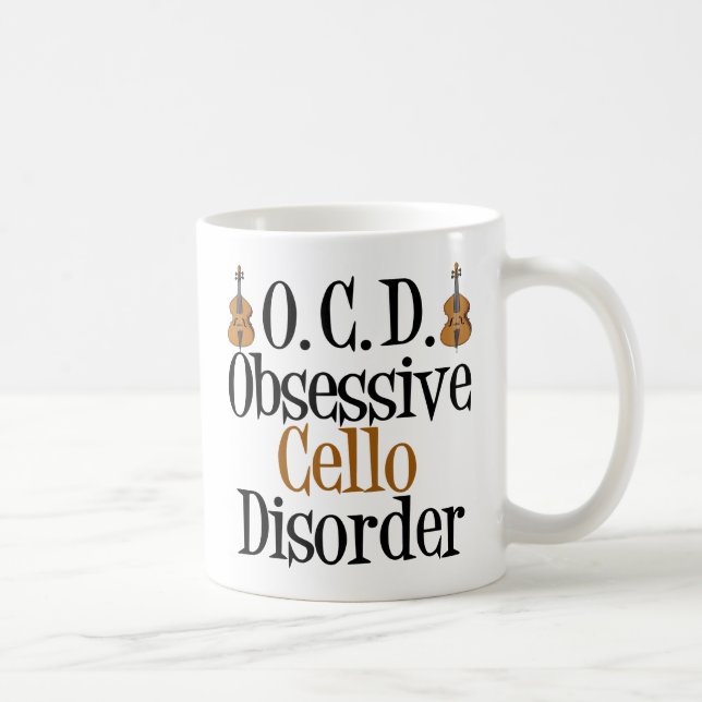 Obsessive Cello Disorder Coffee Mug (Right)