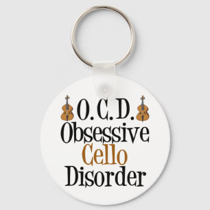 Obsessive Cello Disorder Keychain