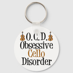 Obsessive Cello Disorder Keychain
