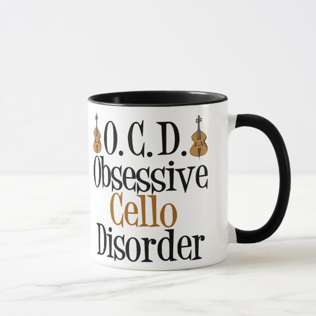 Obsessive Cello Disorder Mug (Right)
