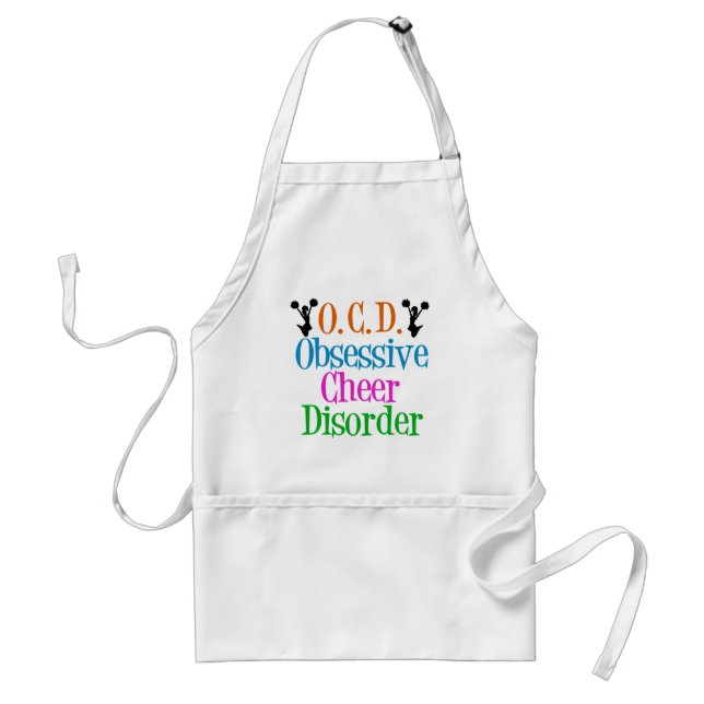 Obsessive Cheer Disorder Adult Apron (Front)