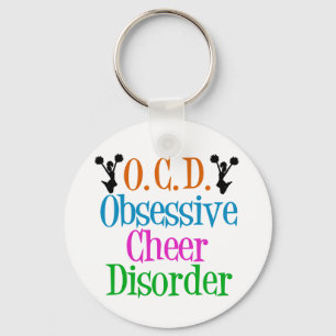 Obsessive Cheer Disorder Cute Cheerleader Keychain
