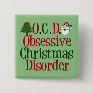 Obsessive Christmas Disorder Button