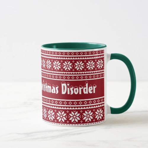 Obsessive Christmas Disorder ringer mug