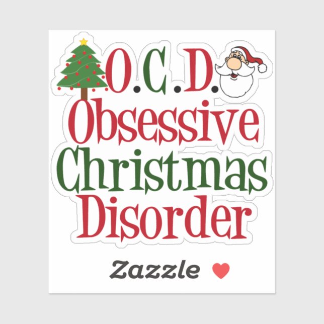 Obsessive Christmas Disorder Sticker (Sheet)