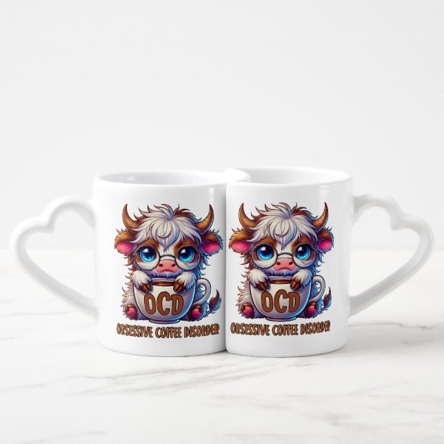 Obsessive Coffee Disorder  Coffee Mug Set (Front Nesting)
