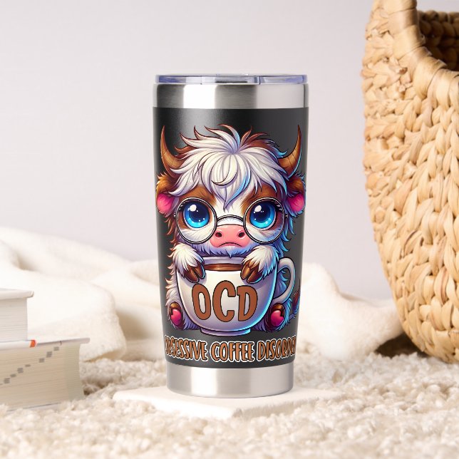 Obsessive Coffee Disorder  Insulated Tumbler (Living Room (Rotated))