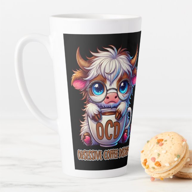 Obsessive Coffee Disorder  Latte Mug (In Situ)