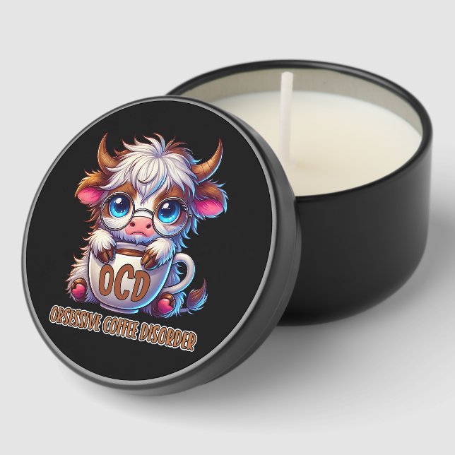 Obsessive Coffee Disorder  Mini Candle Favors (Corner)