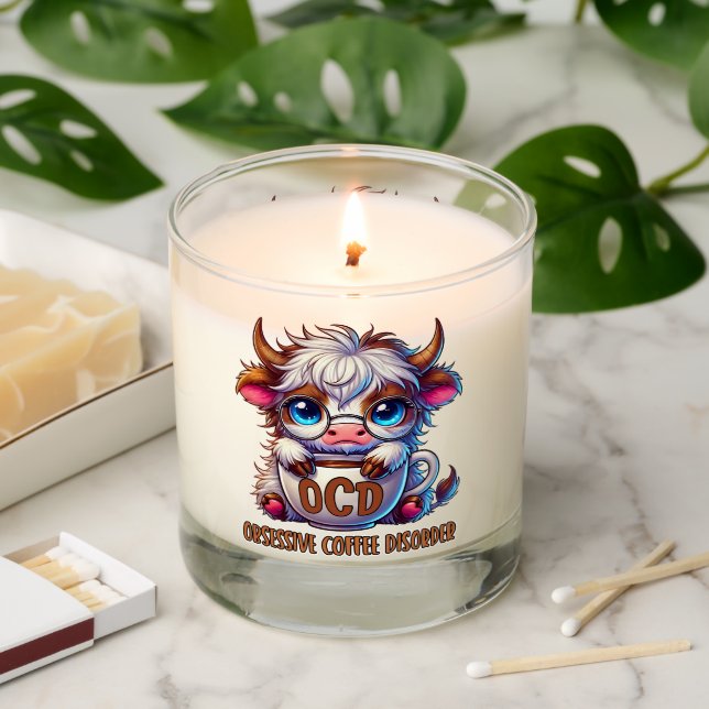 Obsessive Coffee Disorder  Scented Candle (Lit)