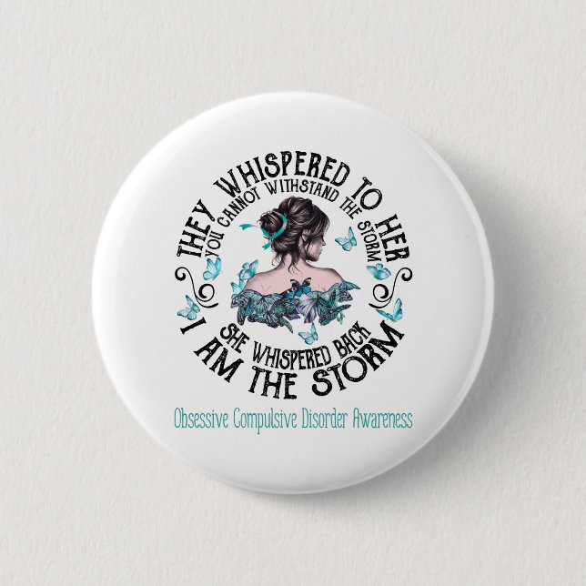 Obsessive Compulsive Disorder Awareness Button (Front)