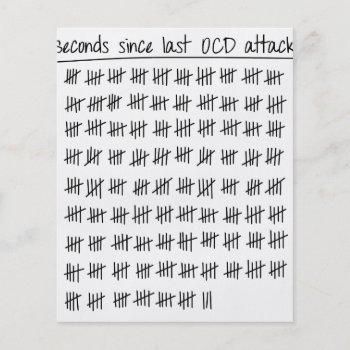 Obsessive Compulsive Disorder Ocd Tally Flyer by The_Shirt_Yurt at Zazzle