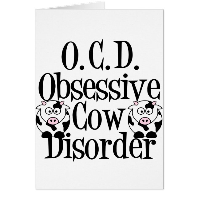 Obsessive Cow Disorder Cards (Front)