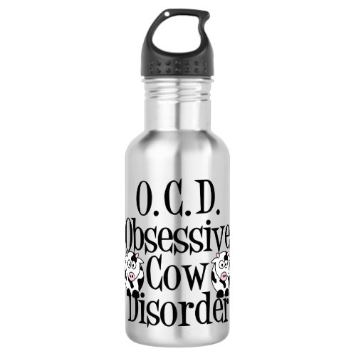 Obsessive Cow Disorder Water Bottle