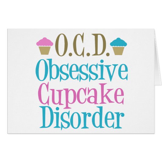 Obsessive Cupcake Disorder Cards (Front Horizontal)