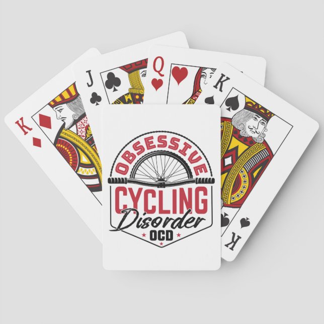 Obsessive Cycling Disorder Bicyclist Poker Cards (Back)