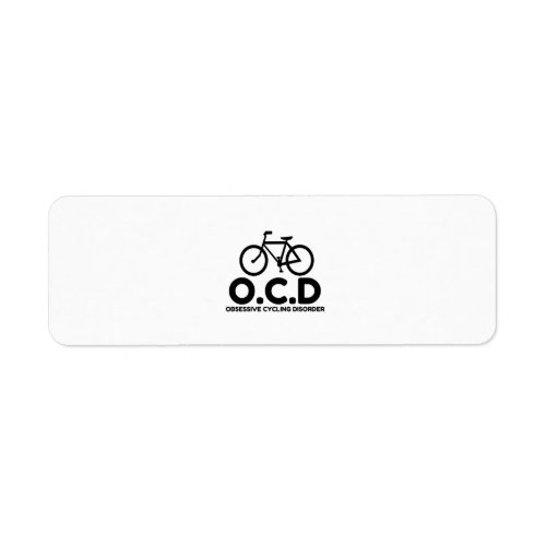Obsessive Cycling Disorder Label
