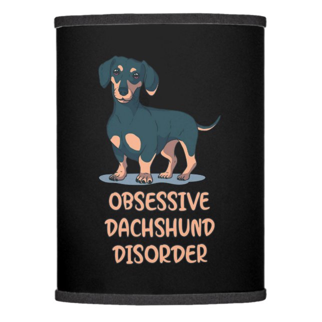 Obsessive Dachshund Disord Lamp Shade (Front)