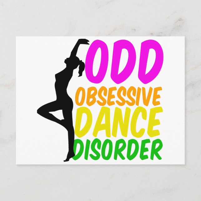 Obsessive Dance Disorder Postcard (Front)