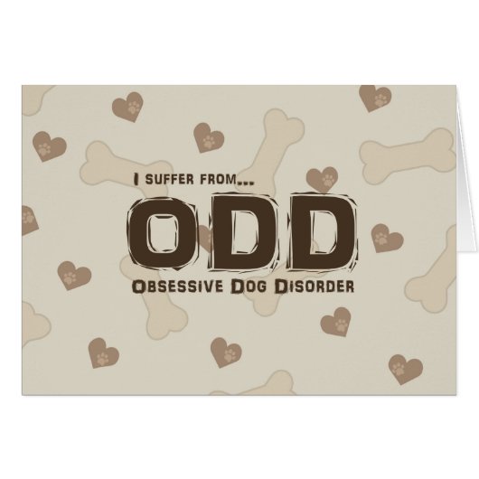 Obsessive Dog Disorder Cards (Front Horizontal)