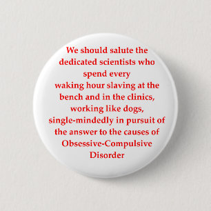 obsessive jok pinback button