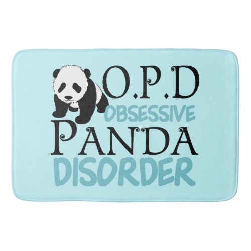 Obsessive Panda Disorder Bath Mat