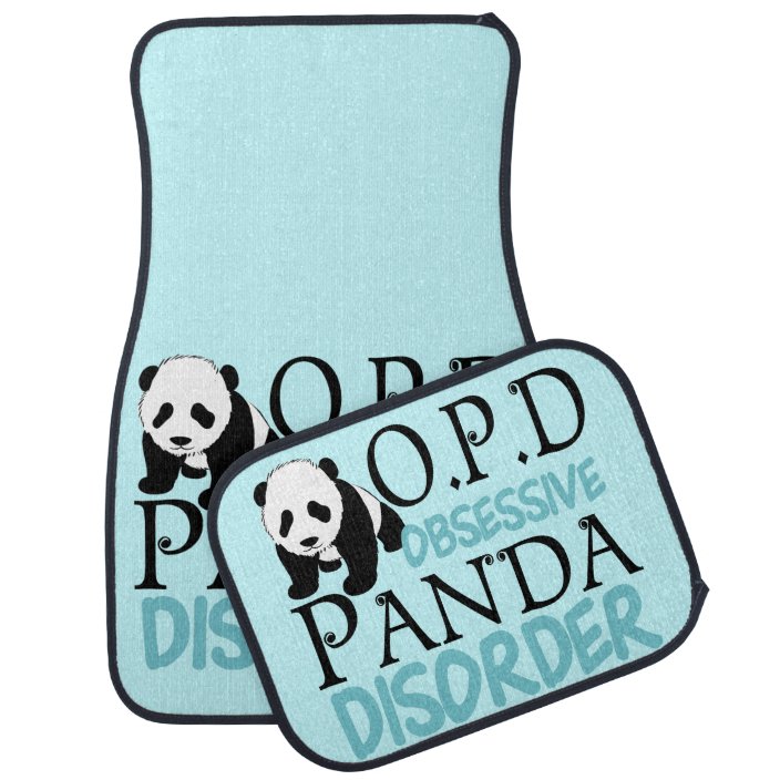 Obsessive Panda Disorder Car Mat | Zazzle.com