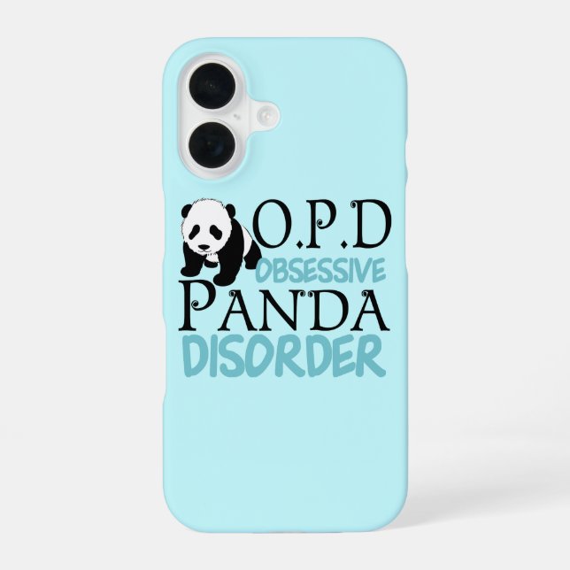 Obsessive Panda Disorder Iphone Case (Back)