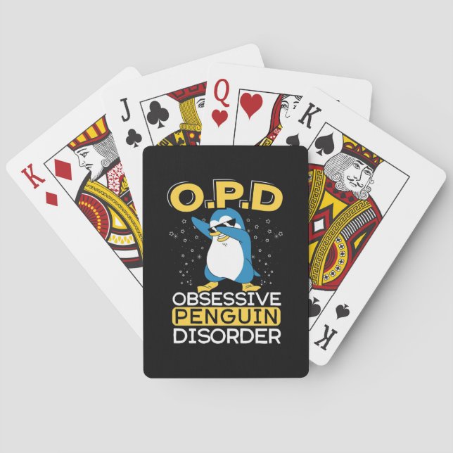 Obsessive Penguin Disorder Poker Cards (Back)