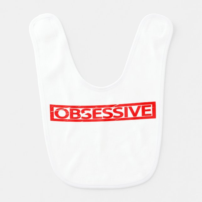Obsessive Stamp Baby Bib (Front)