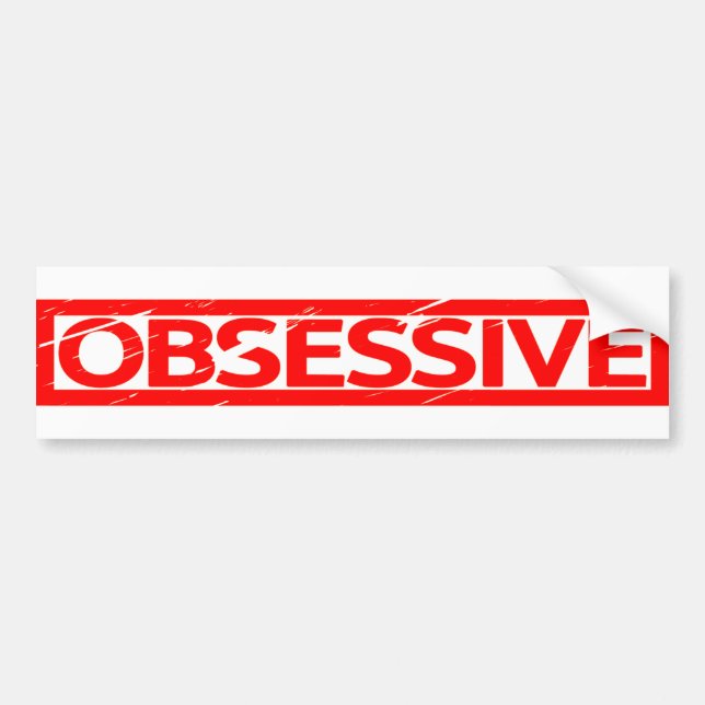Obsessive Stamp Bumper Sticker (Front)