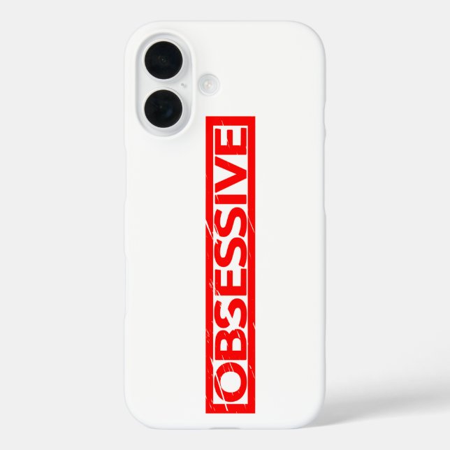Obsessive Stamp Case-Mate iPhone Case (Back)