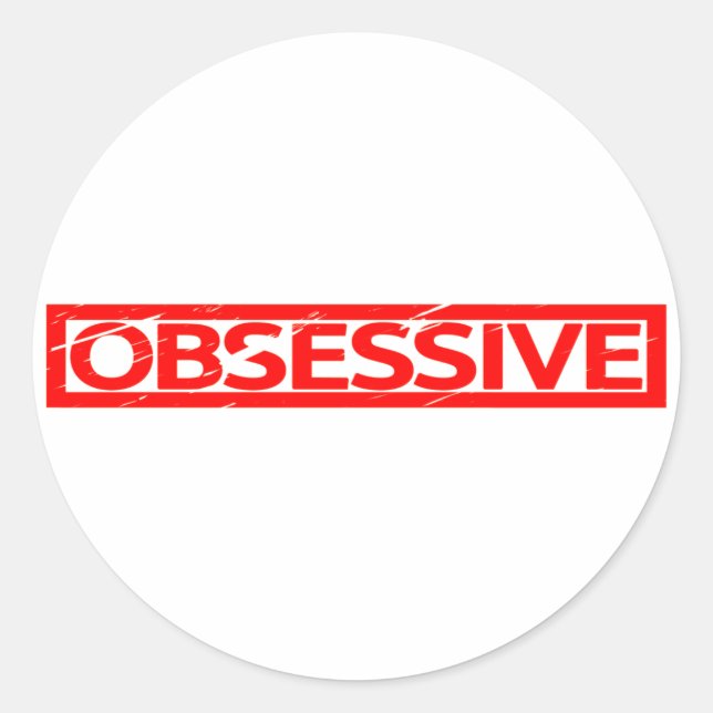 Obsessive Stamp Classic Round Sticker (Front)