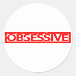 Obsessive Stamp Classic Round Sticker
