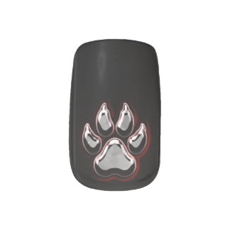 Obsidian Chimera Paw Nails Minx Nail Art