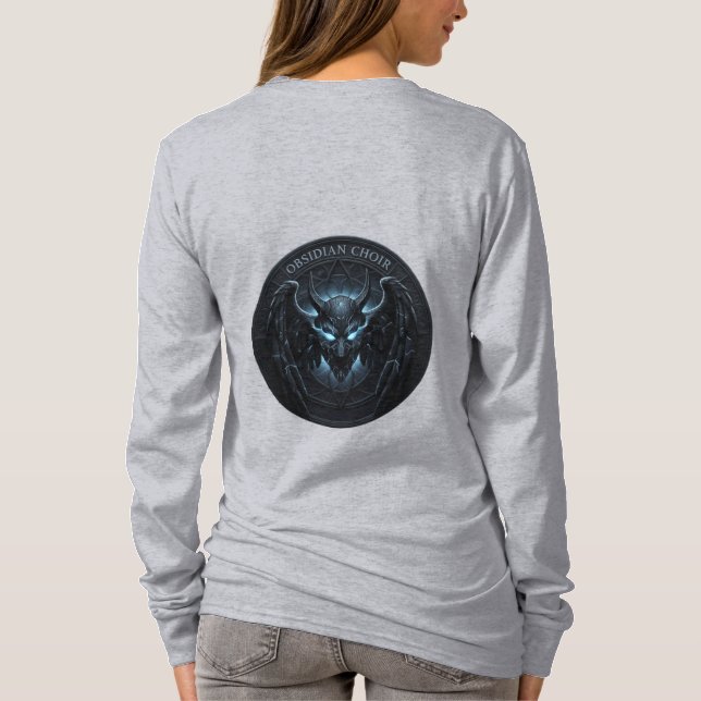 Obsidian Choir Skull Warrior Long Sleeve Shirt (Back)