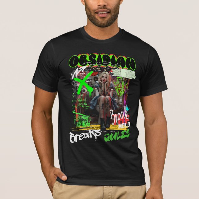 Obsidian Graffiti Art Tee (Front)