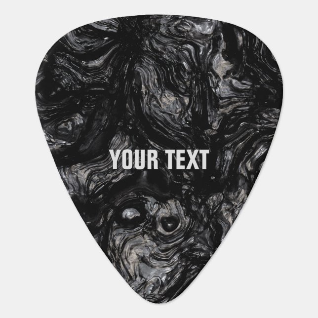 Obsidian Guitar Pick (Front)